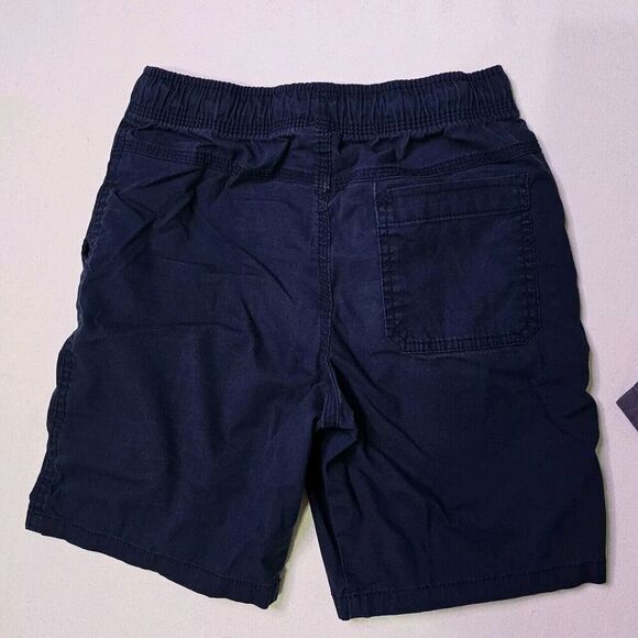 Wonder Nation Boys L (10-12) Gray & Blue Elastic Waist Pockets Drawstring Shorts - Picture 9 of 10
